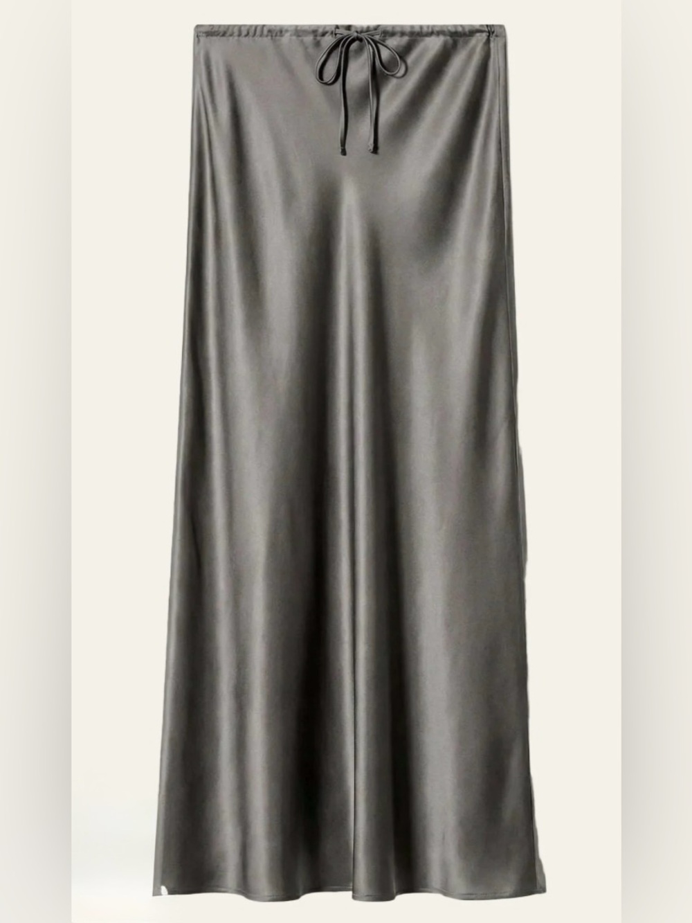 NWT Topshop Gray Satin Maxi Skirt Size 4